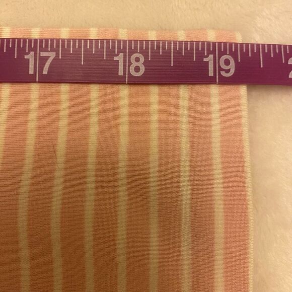 Talbots Effortless Stripe Square Neck Pink and White Top Size Medium - Picture 12 of 13